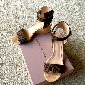 Leopard print sandals